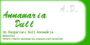 annamaria dull business card